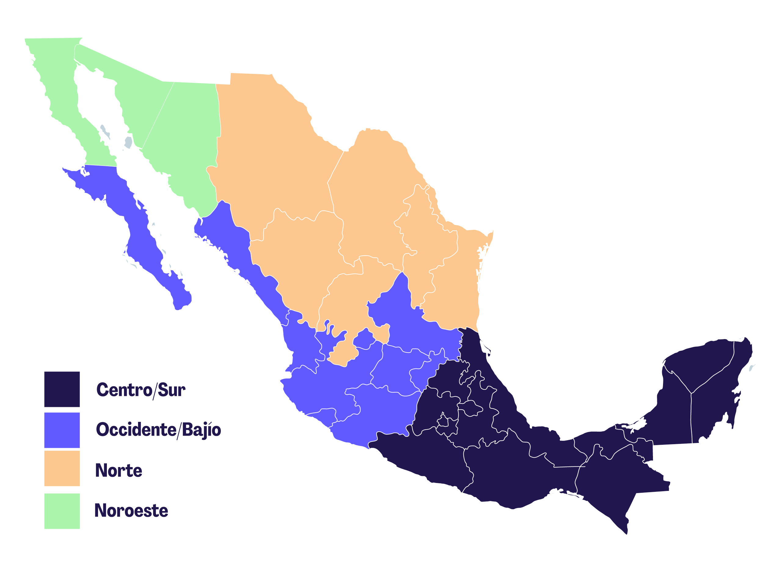 Mapa de zonas