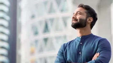 Persona segura y confiada