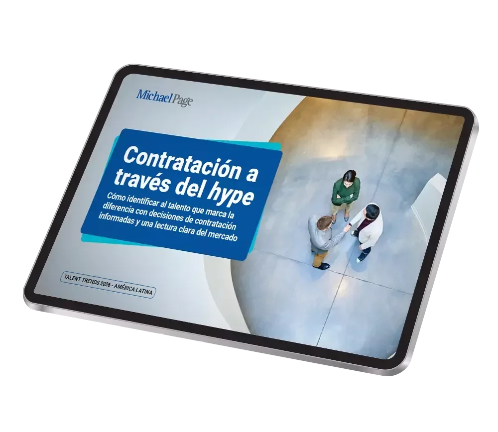 tablet mostrando reporte de talent trends 2026
